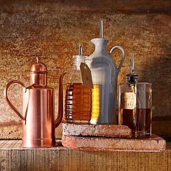 Ponsas French Porcelain Oil Container, Grey