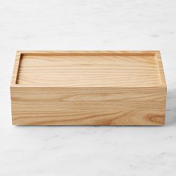 Hold Everything Stackable Tea Box, Ashwood