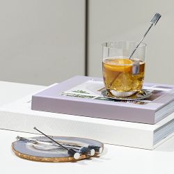 ANNA New York Striations Cocktail Stirrers, Set of 4