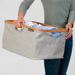 Brabantia Foldable Laundry Basket, Grey