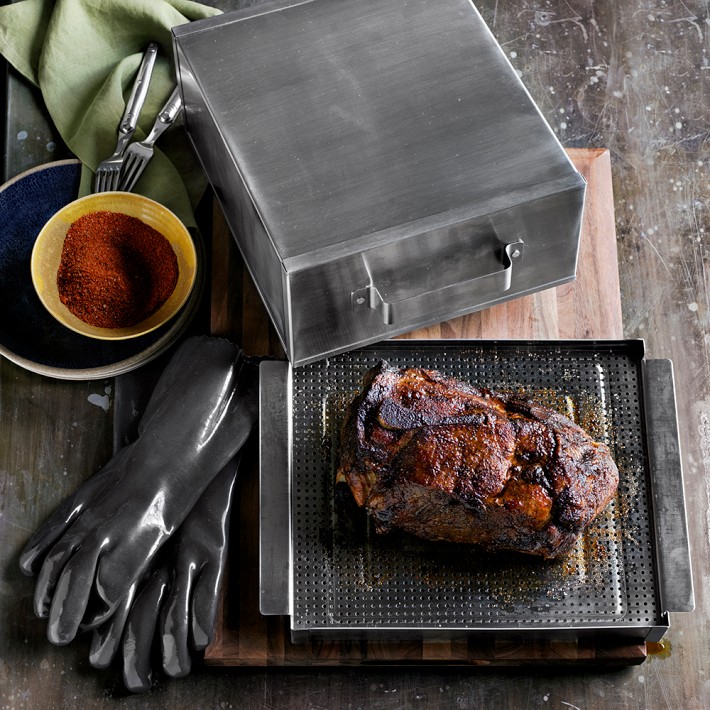 Stainless-Steel Smoker Box for Grills | Williams Sonoma
