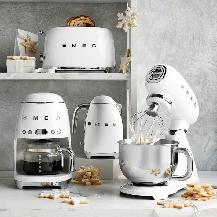 All-White Smeg Stand Mixer | Williams Sonoma