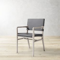 Stratton Leather Slung Dining Armchair