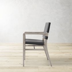 Stratton Leather Slung Dining Armchair
