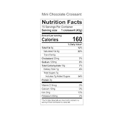 Galaxy Desserts&#174; Mini Croissant Collection, Set of 45