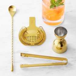 Williams Sonoma Mixology Tools Set, Brass