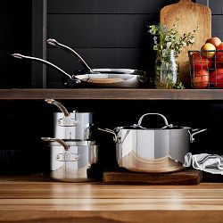 Open Kitchen by Williams Sonoma Stainless-Steel 10-Piece Cookware Set