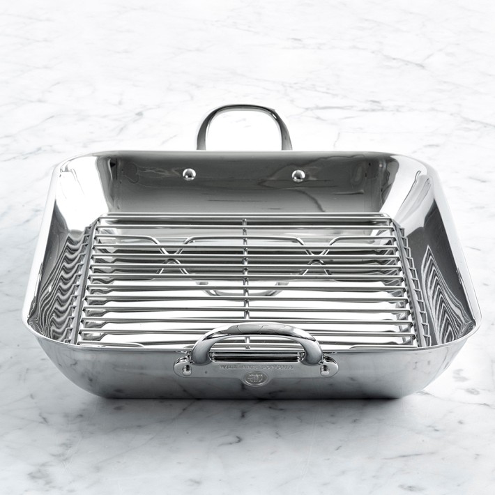 Williams Sonoma Thermo-Clad™ Stainless-Steel Flared Roasting Pan