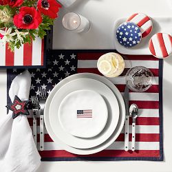 American Flag Salad Plates