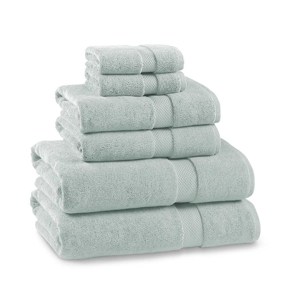 Chambers® Heritage Turkish 800-Gram Solid Towels, Set of 6 in Seafoam Color