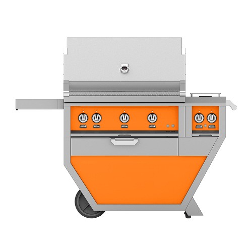 Hestan 36'' Grill with Double Burners, 2 Trellis Burners, 1 Sear Burner & 1 Rotisserie, Citra