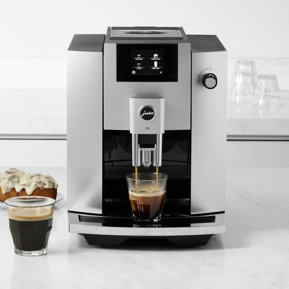 JURA E6 Fully Automatic Espresso Machine - Platinum
