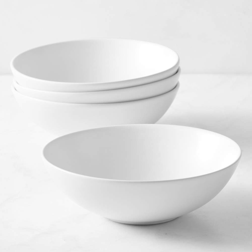 Open Kitchen by Williams Sonoma Matte Coupe Bowls - Set of 8, White
