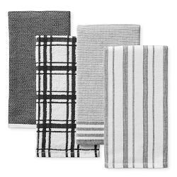 Williams Sonoma Multi-Pack Absorbent Dishcloths, Set of 4, Jet Black