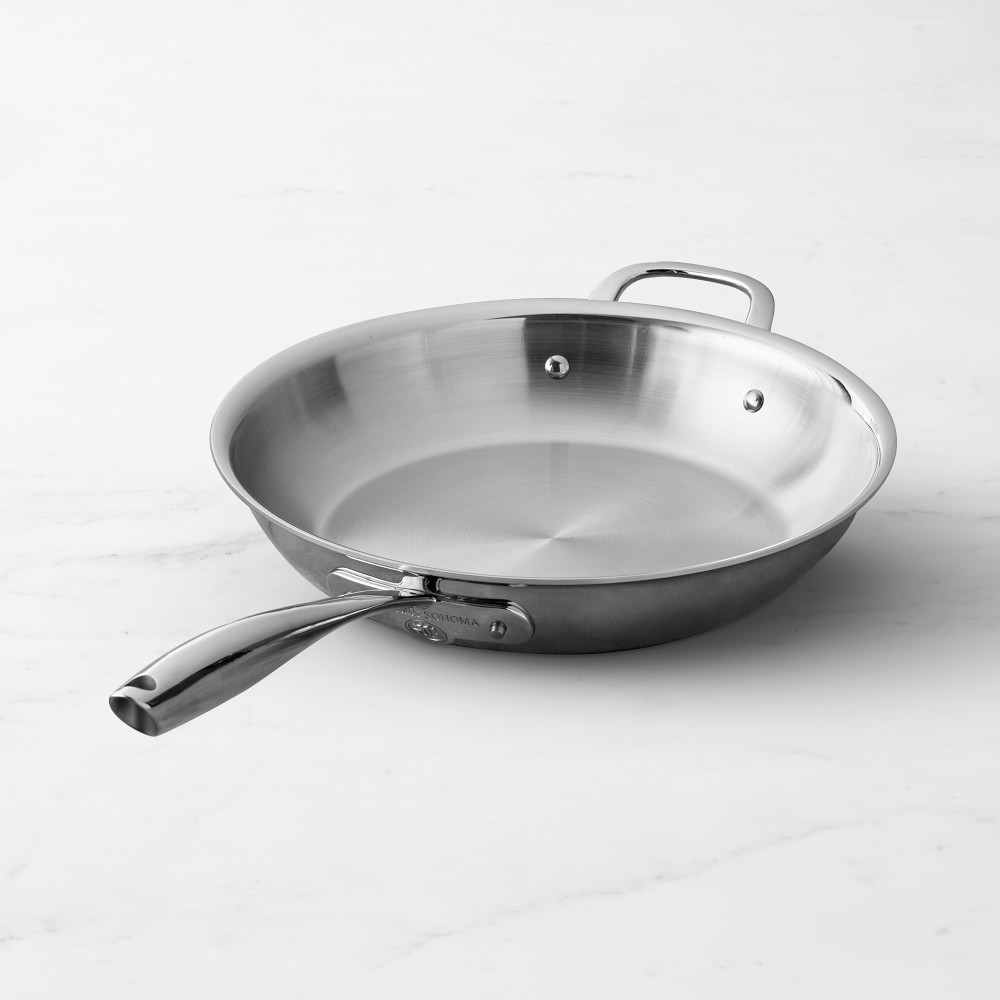 Williams Sonoma Signature Thermo-Clad™ Stainless-Steel Fry Pans - 12"