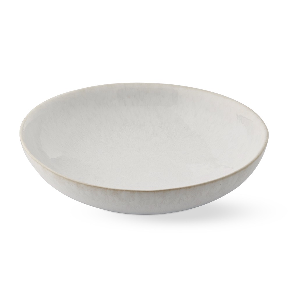 Cyprus Reactive Glaze Pasta Bowl, Each, White