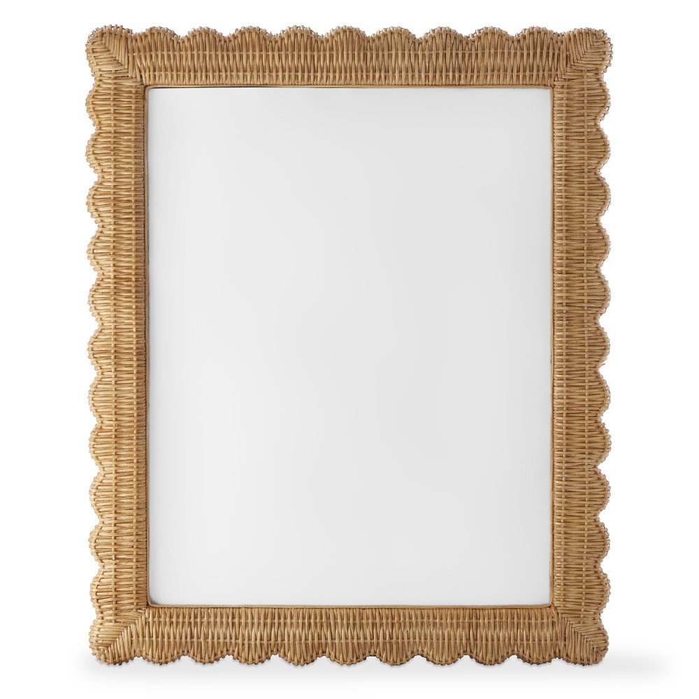 AERIN x Williams Sonoma Home Wicker Scalloped Gallery Picture Frames
