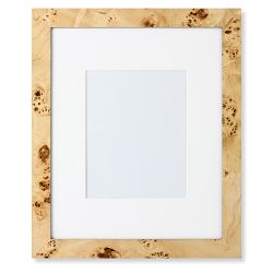 OPEN BOX: Exotic Burl Wood Gallery Picture Frame, 8" X 10"