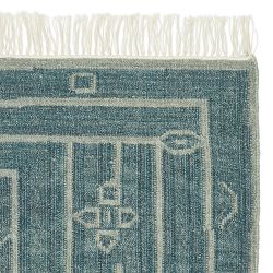 Corinne Flatweave Rug Swatch, 18" X 18", Navy