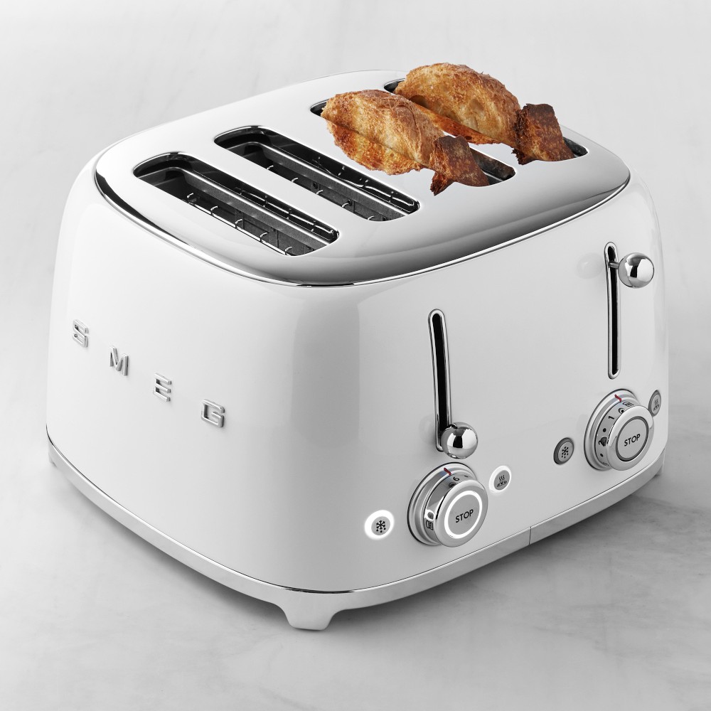 SMEG 4x4 4-Slice Toaster - White