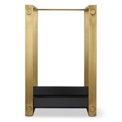 OPEN BOX: Jackson Log Holder, Brass