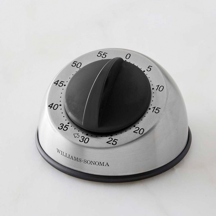 Williams Sonoma Stainless-Steel Mechanical Timer | Williams Sonoma