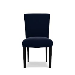 OPEN BOX: Fitzgerald Dining Side Chair, Signature Velvet, Indigo, Ebony Leg
