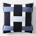 Lesina Merino Wool Throw, Navy