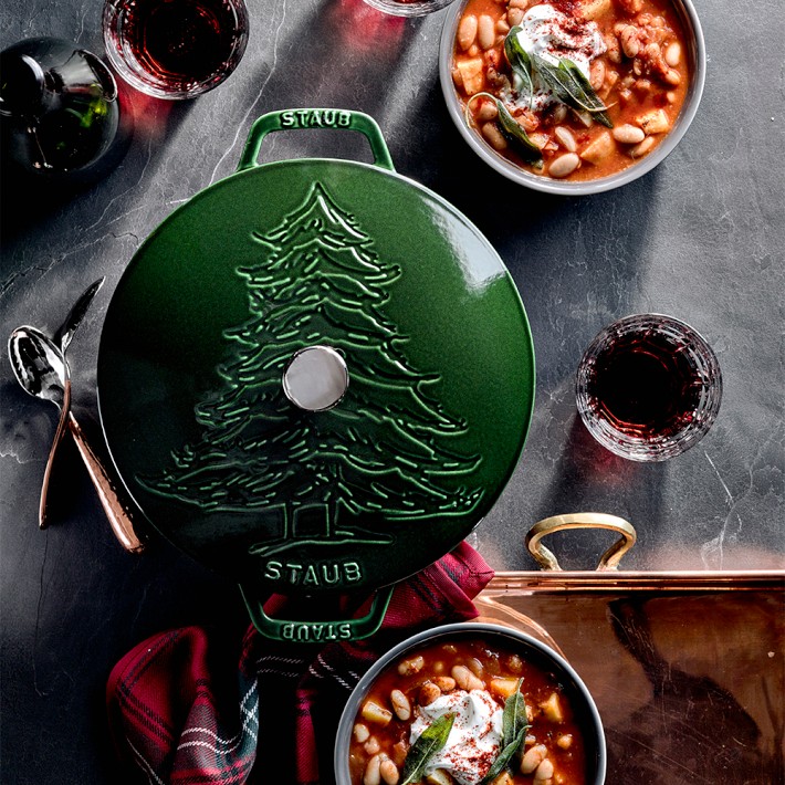 Staub Pine Tree Cast Iron Braiser, 2.5-Qt. | Williams Sonoma