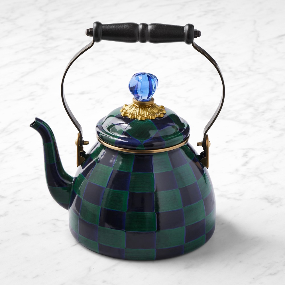 MacKenzie-Childs Juniper Check Tea Kettle, 2-Qt. - 2-Qt.