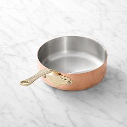 Mauviel M'150B Copper Saute Pan, 1-Qt.