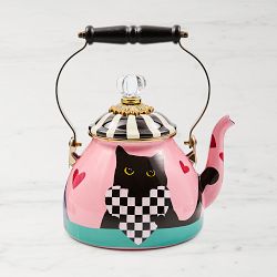 MacKenzie-Childs Cat Love Tea Kettle, 2-Qt.