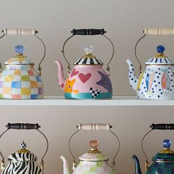 MacKenzie-Childs Cat Love Tea Kettle, 2-Qt.