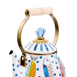 MacKenzie-Childs Go Fish Tea Kettle, 2-Qt.