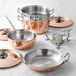 Ruffoni Opus Cupra Hammered Copper 8-Piece Cookware Set