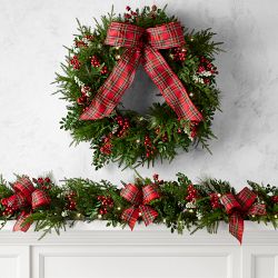 Tartan Wreath &amp; Garland