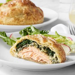 Salmon Wellington, Serves 2