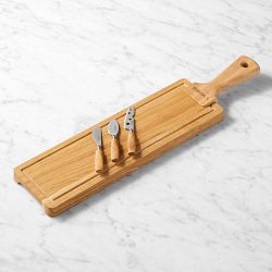 Boska Rectangular Friends Cheese Board &amp; Oslo Knives Gift Set