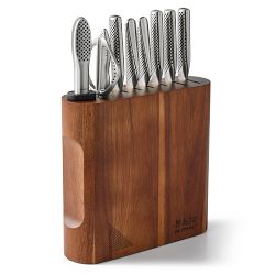 Global Classic KANPEKI Bamboo Knife Block, Set of 10