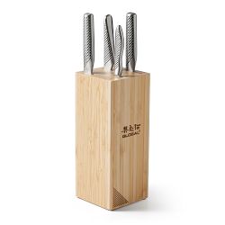 Global Classic TOSHI Bamboo Knife Block, Set of 5