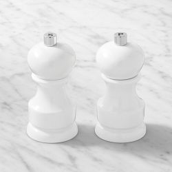 Williams Sonoma Bistro White Salt & Pepper Mills Set, 4"