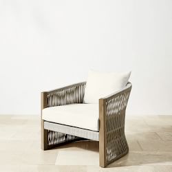 Pasadena Outdoor Teak and Rope Club Chair