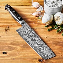 Zwilling Bob Kramer Damascus Steel Nakiri Knife, 6 1/2&quot;