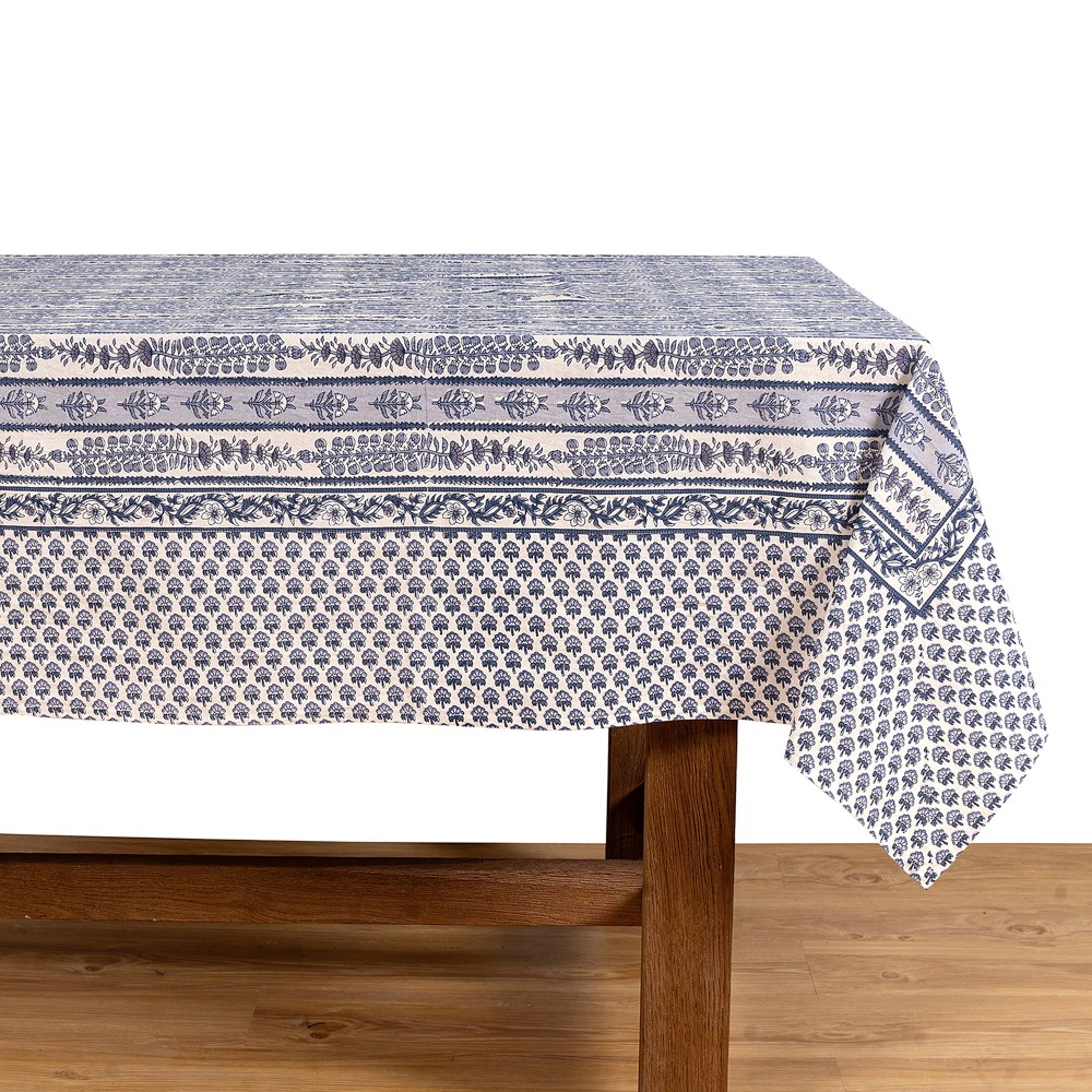 Couleur Nature Provence Avignon Tablecloth - 71" x 106", Blue & Marine