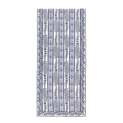 Couleur Nature Provence Avignon Runner, 16" x 109", Blue & Marine