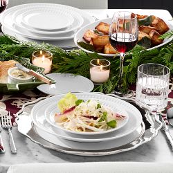 Pillivuyt Beaded Coupe Porcelain Oval Platter