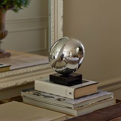 Josh Young x Williams Sonoma Home Metal Ostrich Egg Sculpture