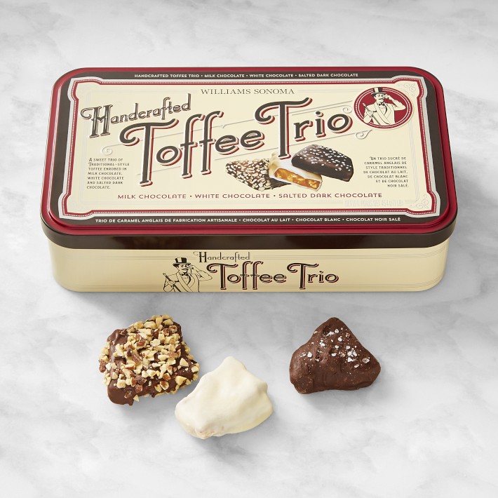 Williams Sonoma Handcrafted Toffee Trio, Set of 2