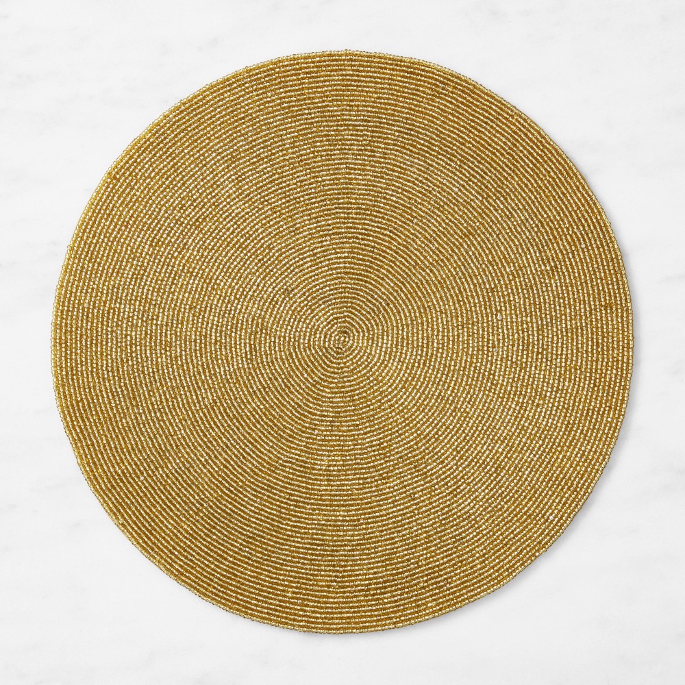 Beaded Round Placemats - Set of 4