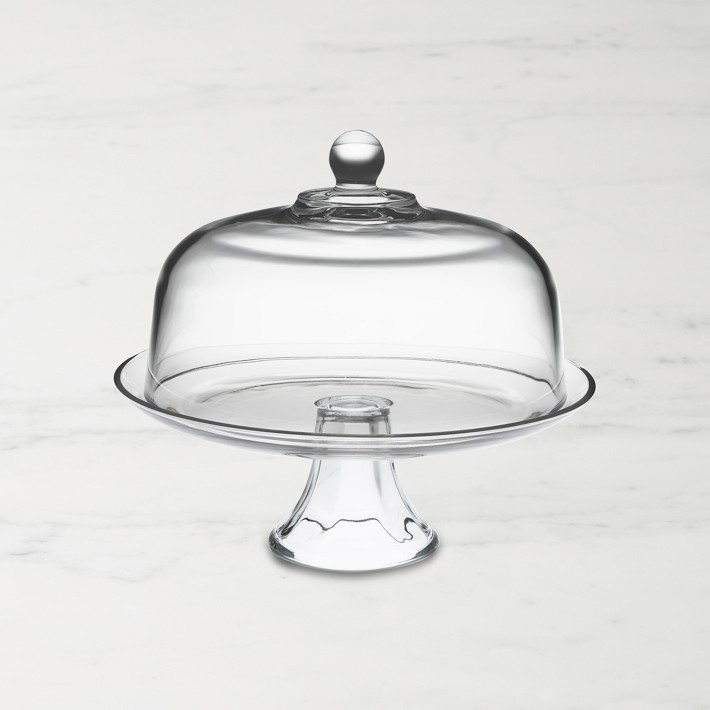 Glass Domed Cake Plate/Punch Bowl Williams Sonoma